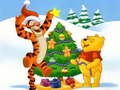 Gêm Pos Jig-so Nadolig Winnie the Pooh  ar-lein