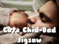 Gêm Jig-so Plentyn-Dad Ciwt  ar-lein