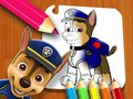 Gêm Paw Patrol: Llyfr Lliwio  ar-lein