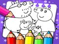 Gêm Llyfr Lliwio Moch Peppa  ar-lein