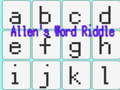 Gêm Riddle Geiriau Allen  ar-lein