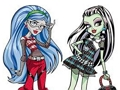 Gêm Llyfr Lliwio ar gyfer Monster High  ar-lein
