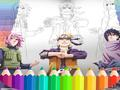 Gêm Llyfr Lliwio Naruto Shippuden  ar-lein