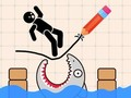 Gêm Tynnwch lun ac Achubwch Stickman  ar-lein