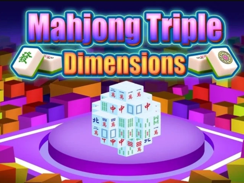 Gêm Dimensiynau Triphlyg Mahjong  ar-lein