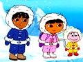 Gêm Dora Darganfod 5 Gwahaniaeth  ar-lein