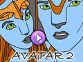 Gêm Llyfr Lliwiau Avatar 2  ar-lein