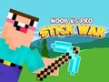 Gêm Noob yn erbyn Rhyfel Pro Stick  ar-lein