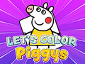 Gêm Gadewch i ni Lliwio Piggys  ar-lein