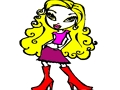 Gêm Lliwio Bratz Hawdd  ar-lein