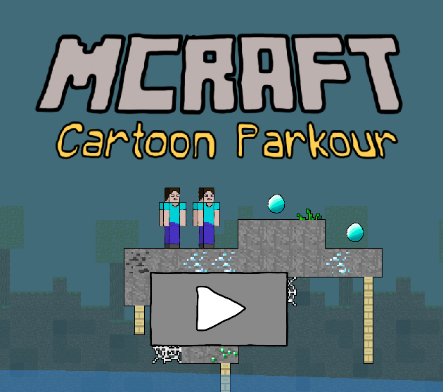 Gêm Parkour Cartwn Mccraft  ar-lein