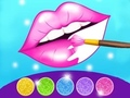 Gêm Gêm Lliwio Gwefusau Glitter  ar-lein