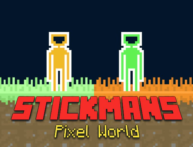 Gêm Byd Pixel Stickman  ar-lein