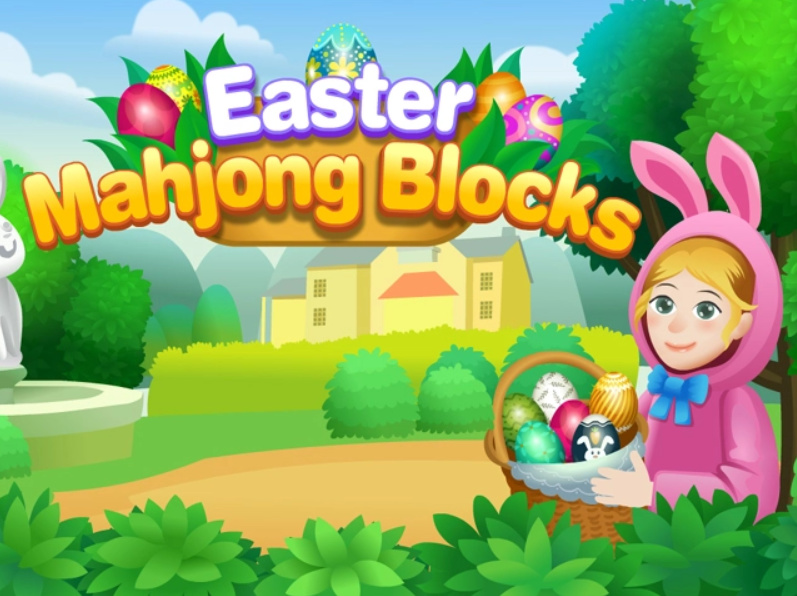 Gêm Mahjong Blociau Pasg  ar-lein
