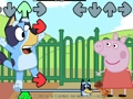 Gêm FNF: Bluey VS Peppa Mochyn  ar-lein