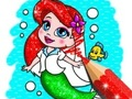 Gêm Llyfr Lliwio: Mermaid  ar-lein