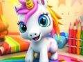 Gêm Llyfr Lliwio: Unicorn  ar-lein