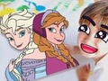 Gêm Llyfr Lliwio: Wedi'i Rewi  ar-lein