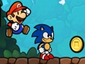 Gêm Super Mario a Sonic  ar-lein