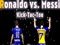 Gêm Messi vs ronaldo Kick Tac Toe ar-lein
