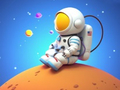 Gêm Llyfr Lliwio: Spaceman Eistedd  ar-lein