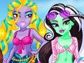 Gêm Parti Traeth Monster High  ar-lein