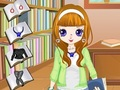 Gêm Dressup Merched Llyfrgell  ar-lein