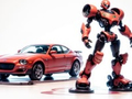 Gêm Llyfr Lliwio: Robot A Car  ar-lein