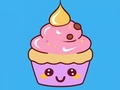 Gêm Llyfr Lliwio: Cupcake  ar-lein