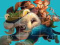 Gêm Jig-so y Croods  ar-lein