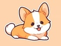 Gêm Llyfr Lliwio: Corgi  ar-lein