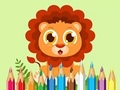 Gêm Llyfr Lliwio: Baby Lion  ar-lein