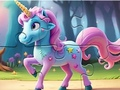 Gêm Pos Jig-so: Unicorn Coedwig Hud  ar-lein