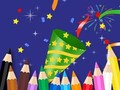 Gêm Llyfr Lliwio: Blwyddyn Newydd Dda  ar-lein