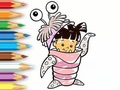 Gêm Llyfr Lliwio: Merch Gwisgoedd Monster  ar-lein