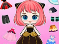 Gêm Doll Chibi Gwisgo Fyny DIY  ar-lein