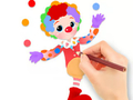 Gêm Llyfr Lliwio: Clown Doniol  ar-lein