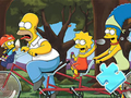 Gêm Pos Jig-so: Marchogaeth Teulu Simpson  ar-lein