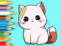 Gêm Llyfr Lliwio: Kitten Ciwt  ar-lein