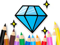 Gêm Llyfr Lliwio: Shining-Diamond  ar-lein