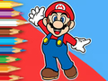 Gêm Llyfr Lliwio: Mario Happy Skating  ar-lein