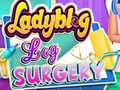 Gêm Llawfeddygaeth Coes Ladybug  ar-lein
