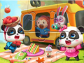 Gêm Pos Jig-so: Picnic Panda Bach  ar-lein