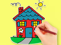 Gêm Llyfr Lliwio: Dream House  ar-lein