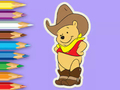 Gêm Llyfr Lliwio: Cowboi Winnie  ar-lein