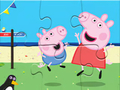 Gêm Pos Jig-so: Diwrnod Hwyl Peppa  ar-lein