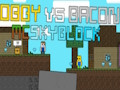 Gêm Obby vs Bacon: McSkyBlock ar-lein