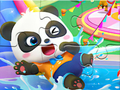 Gêm Pos Jig-so: Parc Dŵr Panda Babanod  ar-lein