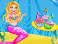 Gêm Gwneuthurwr Cacen Glitter Mermaid  ar-lein