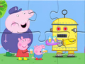 Gêm Pos Jig-so: Peppa Robot  ar-lein